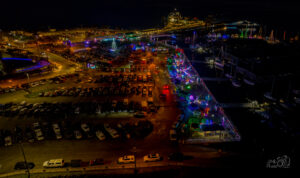 Arial view of Kingston Lights